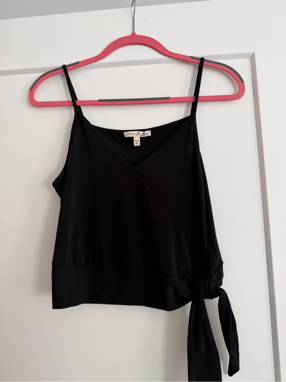 Express Black Side-Tie Spaghetti Strap Camisole